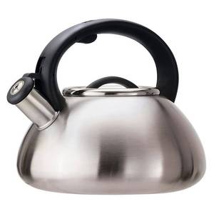 lot 62227 image: Avalon 2.5 QT Stainless Steel Whistling Kettle- Brushed