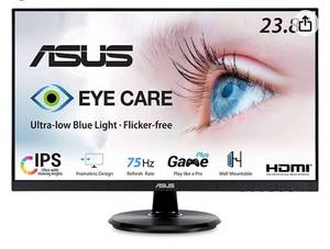 lot 62259 image: ASUS VA24DQ 23.8�� Monitor, 1080P Full HD, 75Hz, IPS, Adaptive-SyncFreeSync, Eye Care, HDMI DisplayPort VGA, Frameless, VESA Wall Mountable ,BLACK