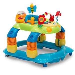 lot 62264 image: Delta Children Lil Play Station 3-in-1 Activity Walker BlueGreen