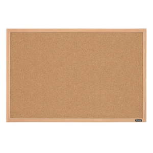 lot 62272 image: Quartet Cork Bulletin Board 23 x 35 Oak Finish Frame (35-380352Q)
