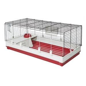 lot 62291 image: Midwest Homes for Pets Wabbitat Deluxe Extra Long Rabbit Home