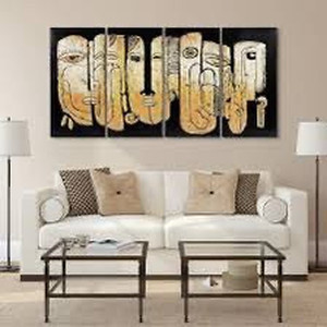 lot 62378 image: Totem poles Mixed Media Iron Hand Painted Dimensional Wall Decor