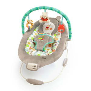 lot 62339 image: Bright Starts Disney Baby Winnie the Pooh Dots & Hunny Pots Vibrating Baby Bouncer