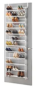 lot 62389 image: Whitmor, White 36-Pair Over The Door Shoe Organizer (B09BP3BJXQ)