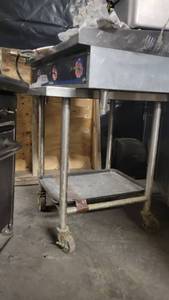 lot 12588 image: 30in Stainless Steel Rolling Table