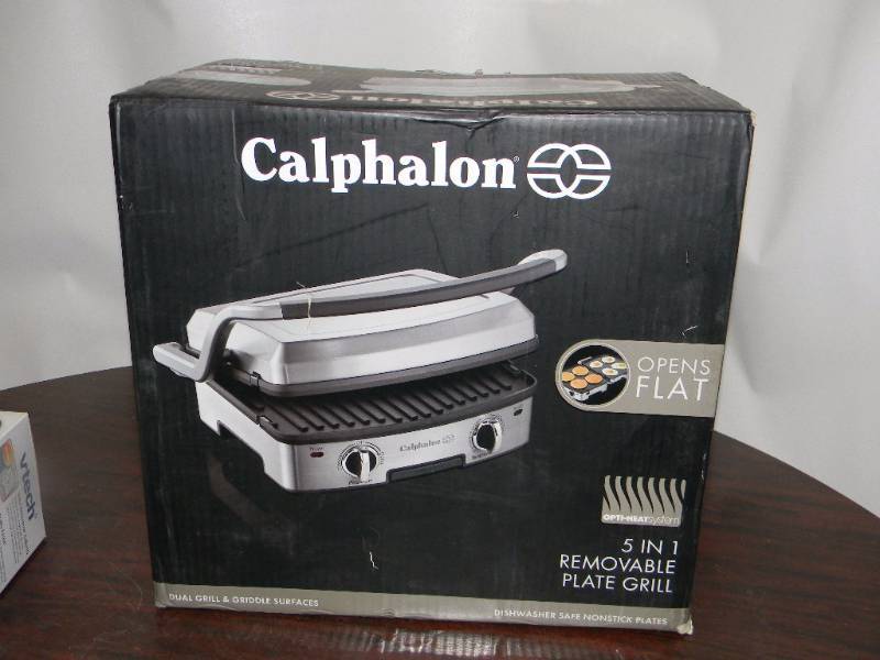 Calphalon 5 In 1 Removable Plate Grill Spring Madness Equip Bid 1 6