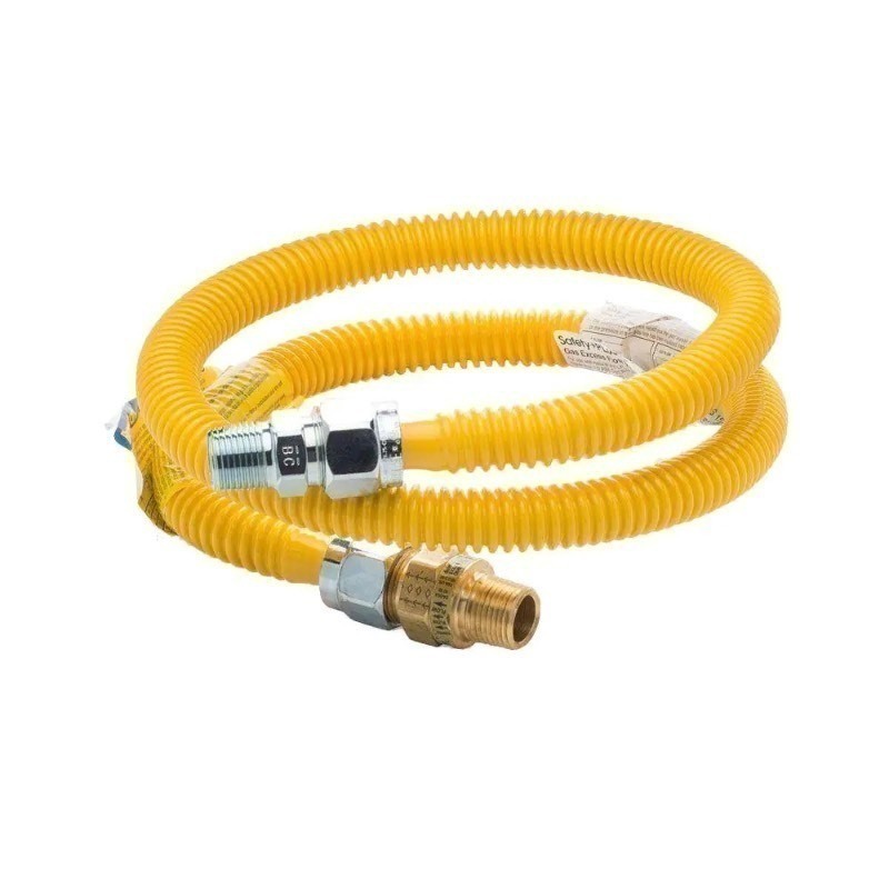 lot 134 image: Smart Choice 4 Long 58 Coated Gas Connector Yellow