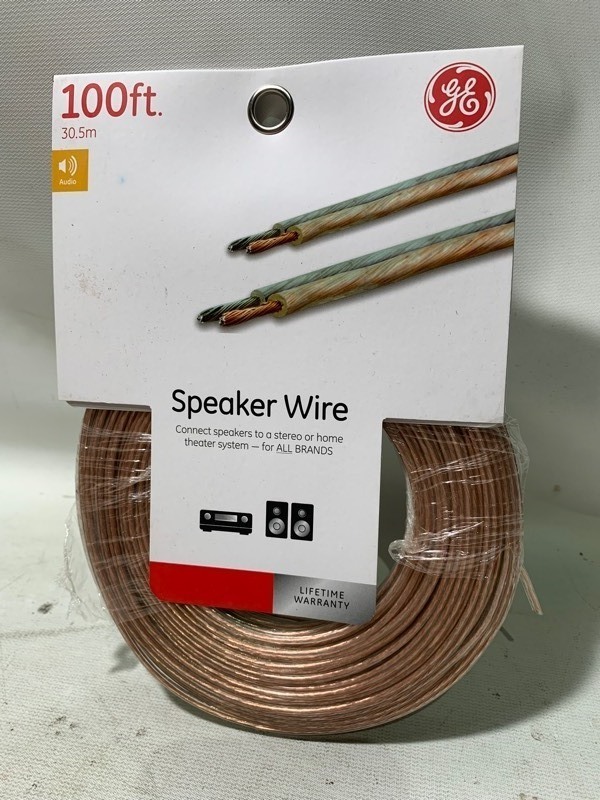 lot 142 image: New 100ft Role of Premium GE Speaker Wire