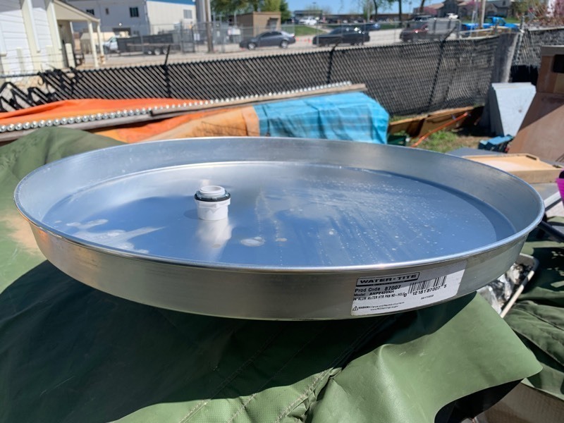 lot 184 image: Never Been Used Water Tite 24 Aluminum Water Heater Pan