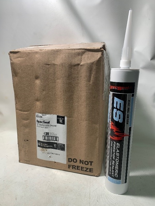 lot 259 image: New Case of 12 Large SpecSeal ES Elastomeric Firestop Sealant