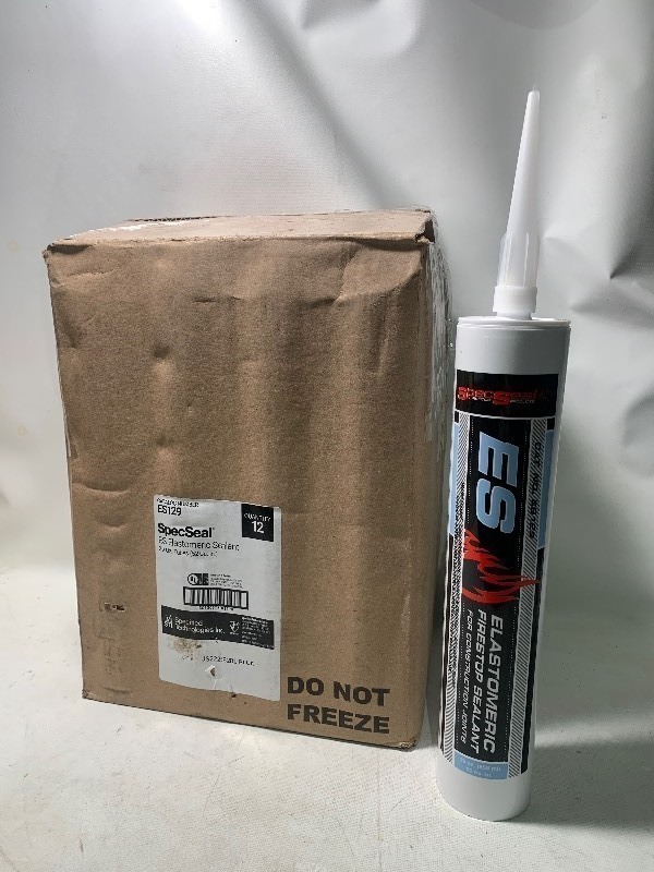 lot 263 image: New Case of 12 Large SpecSeal ES Elastomeric Firestop Sealant