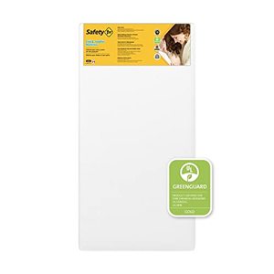 lot 4924 image: Safety 1st Heavenly Dreams Baby Crib and Toddler Bed Mattress, Waterproof and Stain Resistant Cover, White