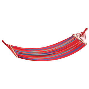 lot 4934 image: Stansport Bahamas Cotton Hammock Single Red 78 X 37