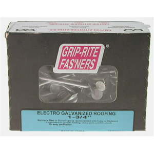 lot 4949 image: Prime Source .75in. Electro Galvanized Roofing Nails 34EGRFG1