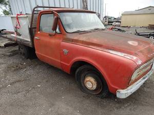 lot 24677 image: 196os Flatbed Chevy 20 Pickup Truck
