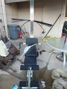 lot 23591 image: Cross Bow by Weider bow flex style gymwork out machine-