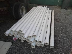 lot 23608 image: 29 sticks NEW 4 SCH-40 sewer linedrain linewater line- 10 ft long