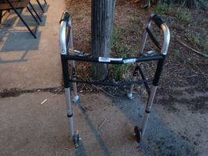 lot 23679 image: Metal Foldable Walker.