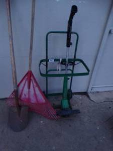 lot 23688 image: Lawn Tools & Tank Dolly.