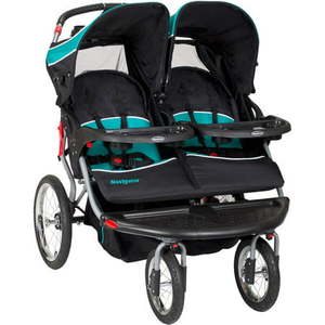 lot 329 image: Baby Trend Navigator Double Jogging Stroller Tropic