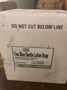 lot 47344 image: DERMA CEN BLUE LOTION SOAP 4 x 1 GALLON BOTTLES
