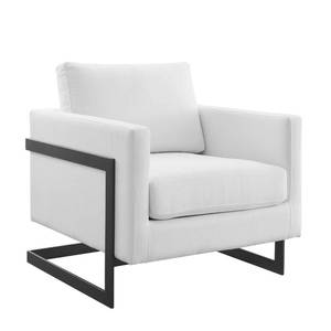 lot 47351 image: Modway Posse Upholstered Fabric Accent Chair White