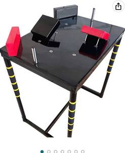 lot 47366 image: Professional Arm Wrestling Battle Table Equipment Competition Training Arm Wrestling Table for Family Or Office Entertainment