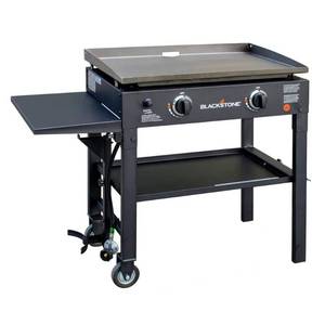 lot 47382 image: Blackstone 2-Burner 28 Griddle Cooking Station with Side Shelf