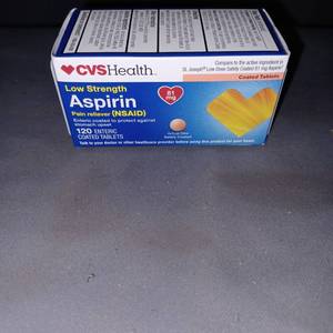 lot 77002 image: ASPIRIN Low Strength  TABLET, COATED