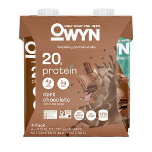 lot 77005 image: OWYN Protein Shake Dark Chocolate 4 Ct