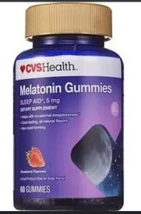 lot 77011 image: CVS HEALTH MELATONIN GUMMIES 10MG, 60CT
