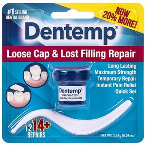 lot 77024 image: Dentemp Maximum Strength Loose Cap & Lost Filling Repair 14 Repairs