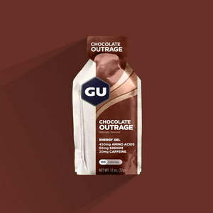 lot 77038 image: GU Energy Gel Chocolate Box of 8
