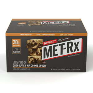 lot 77059 image: MET-RX MEAL REPLACEMENT BAR, QTY 1