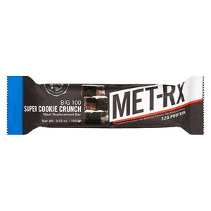 lot 77060 image: MET-RX BIG 100 MEAL REPLACEMENT BAR, QTY 1, SUPER COOKIE CRUNCH
