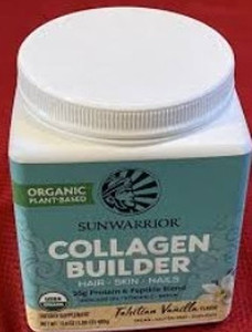 lot 77061 image: ORGANIC PLANT-BASED SUNWARRIOR COLLAGEN BUILDERE HAIR SKIN NAILS 26g Protein & Peptide Blend AVOCADO Oil , VITAMIN, BIOTIN