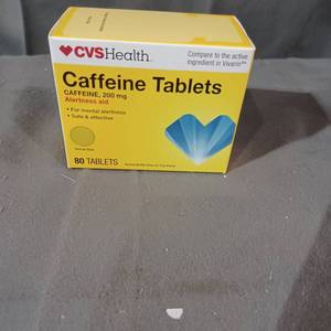 lot 77086 image: Caffeine  TABLET, 200mg, 80ct