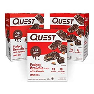 lot 77108 image: Quest Nutrition Fudgey Brownie Candy Bites - 8ct