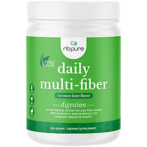 lot 77114 image: Daily Multi-Fiber Powder with Probiotics - Coconut Lime (60 Servings)