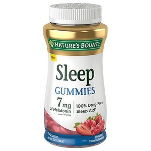 lot 77115 image: Nature s Bounty 7 mg Melatonin Gummies Mixed Berry 90 Count