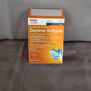 lot 77129 image: Cvs Health Daytime Severe Cold & Flu Relief 24 Softgels 1021