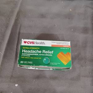 lot 77145 image: Cvs Extra Strength Headache Release 80 Geltabs Exp 0820