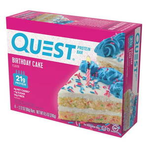 lot 77157 image: BIRTHDAY CAKE PROTEIN BAR, BIRTHDAY CAKE, QTY 4