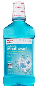 lot 77158 image: CVS Health Antiseptic Mouthwash 16.9 OZ, Blue Mint