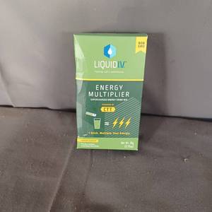 lot 77163 image: Liquid I.V. Energy Multiplier Powder Drink Sticks Lemon Ginger - 0.46 oz x 6 pack