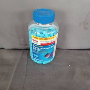 lot 77180 image: 500 Caplets Cvs Extra Strength 500mg Acetaminophen Pain Relief Sleep Aid.367f