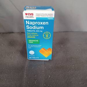lot 77184 image: CVS HEALTH NAPROXEN SODIUM TABLETS, (HEADACHE PAIN) 220MG , 24CT