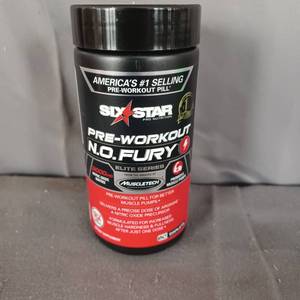 lot 77188 image: Six Star Pro Nutrition Preworkout L Arginine Nitric Oxide Amino Acid Pill Supplement 60 Ct