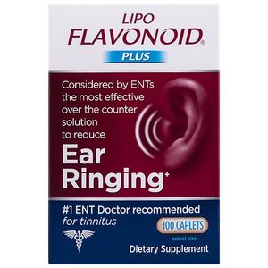 lot 77201 image: Lipo-Flavonoid Plus Tinnitus Relief for Ear Ringing Health Supplement 100 Caplets