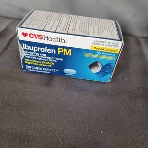 lot 77217 image: Cvs Ibuprofen 200mg Night Time 120 Gels & Regular 200 Tabs 200mg Exp 0620